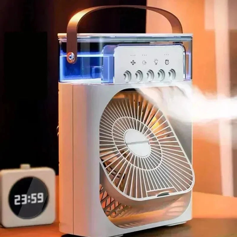 CoolMist Pro™ | Mini Climatizador Portátil 3 em 1 com Névoa Refrescante